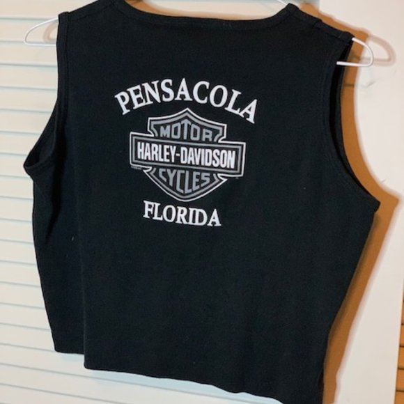 Ladies Large Harley Davidson Crop Tank - Picture 2 of 2
